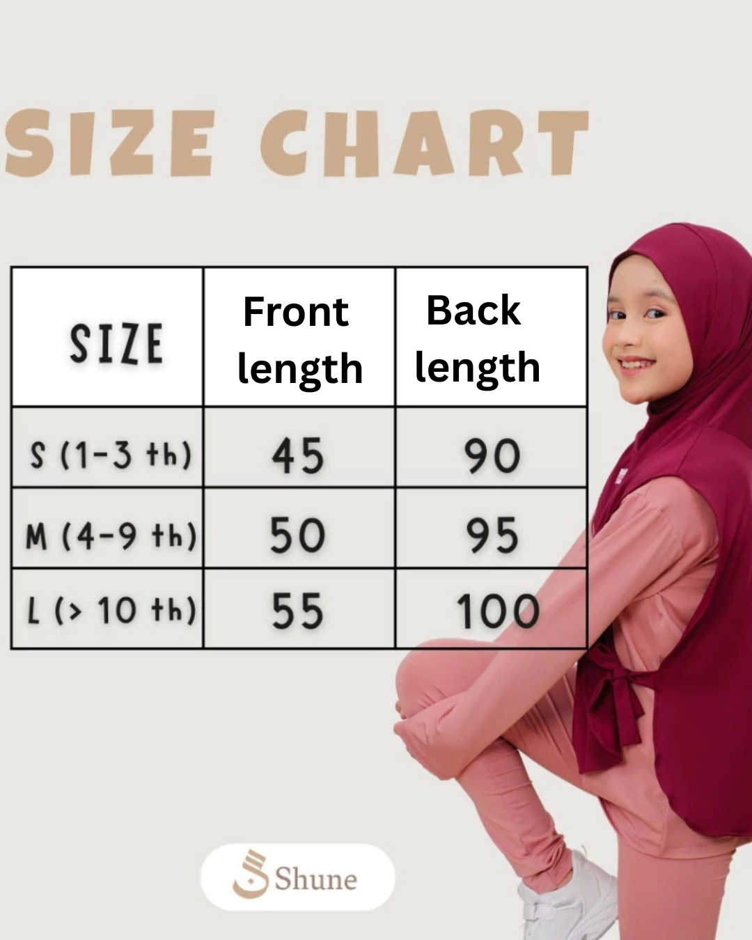 Khimar Meisje | Sport Hijab Valya vest