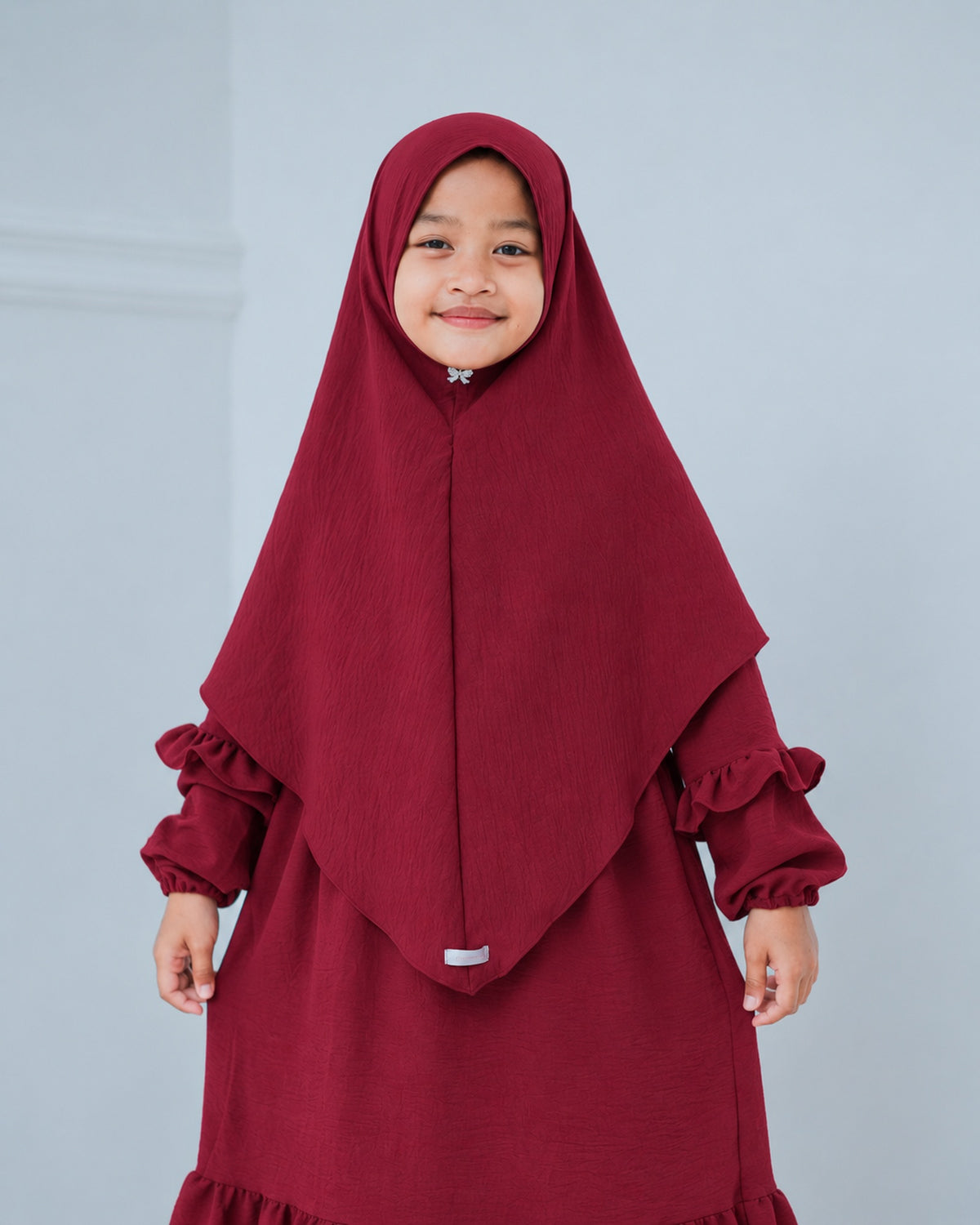 Khimar Saskia voor meisjes ā maroon ā Hijab Heela