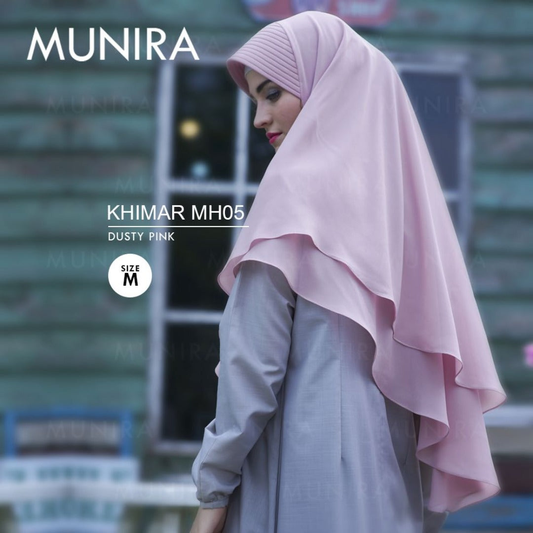 Khimar Dames ā MH05 zacht kapje van Munira, productfoto 7. De afgebeelde abaya is niet inbegrepen.