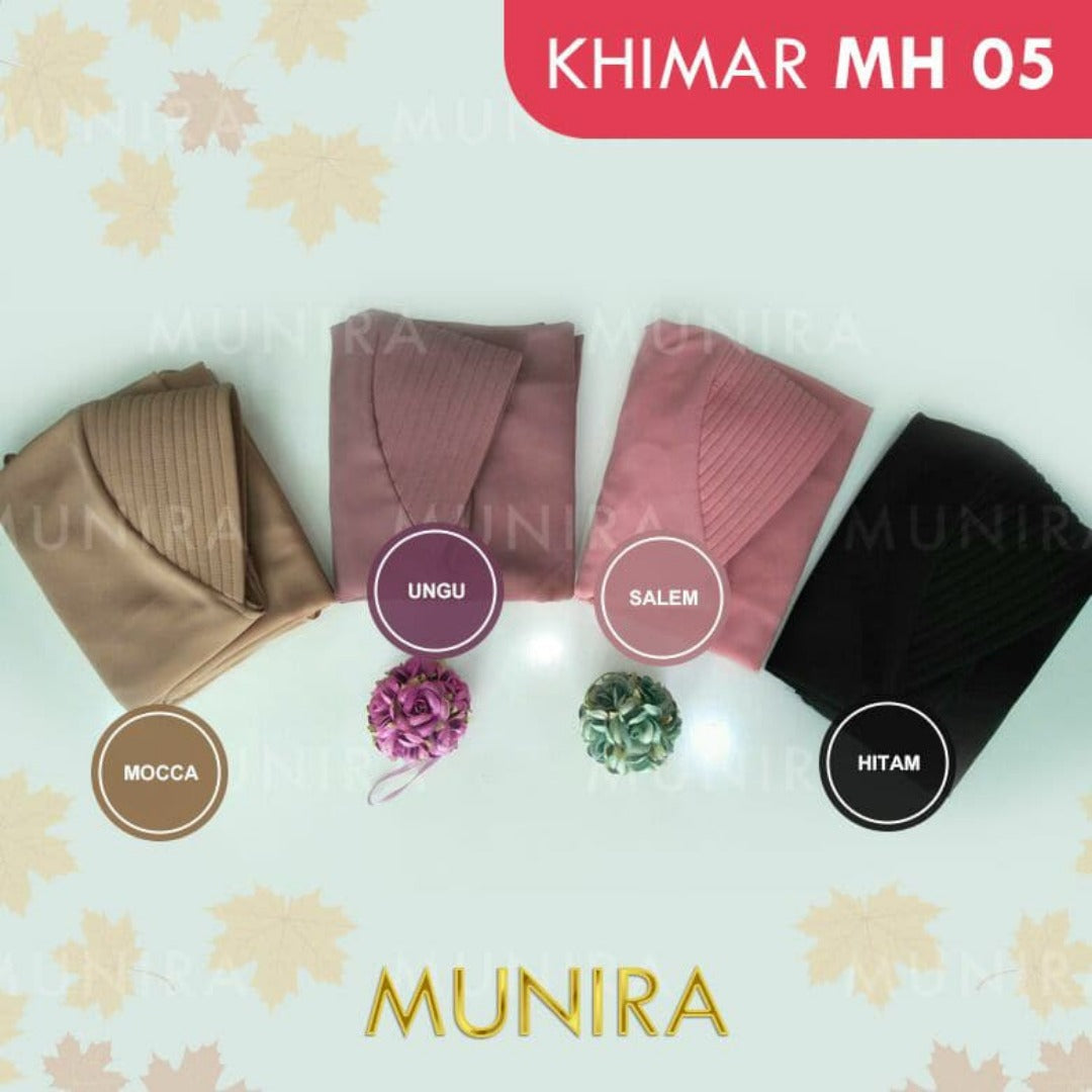Khimar Dames ā MH05 zacht kapje van Munira, productfoto 8. De afgebeelde abaya is niet inbegrepen.