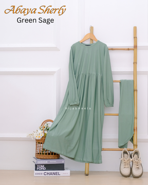 AbayaSherly Greensage HijabHeela