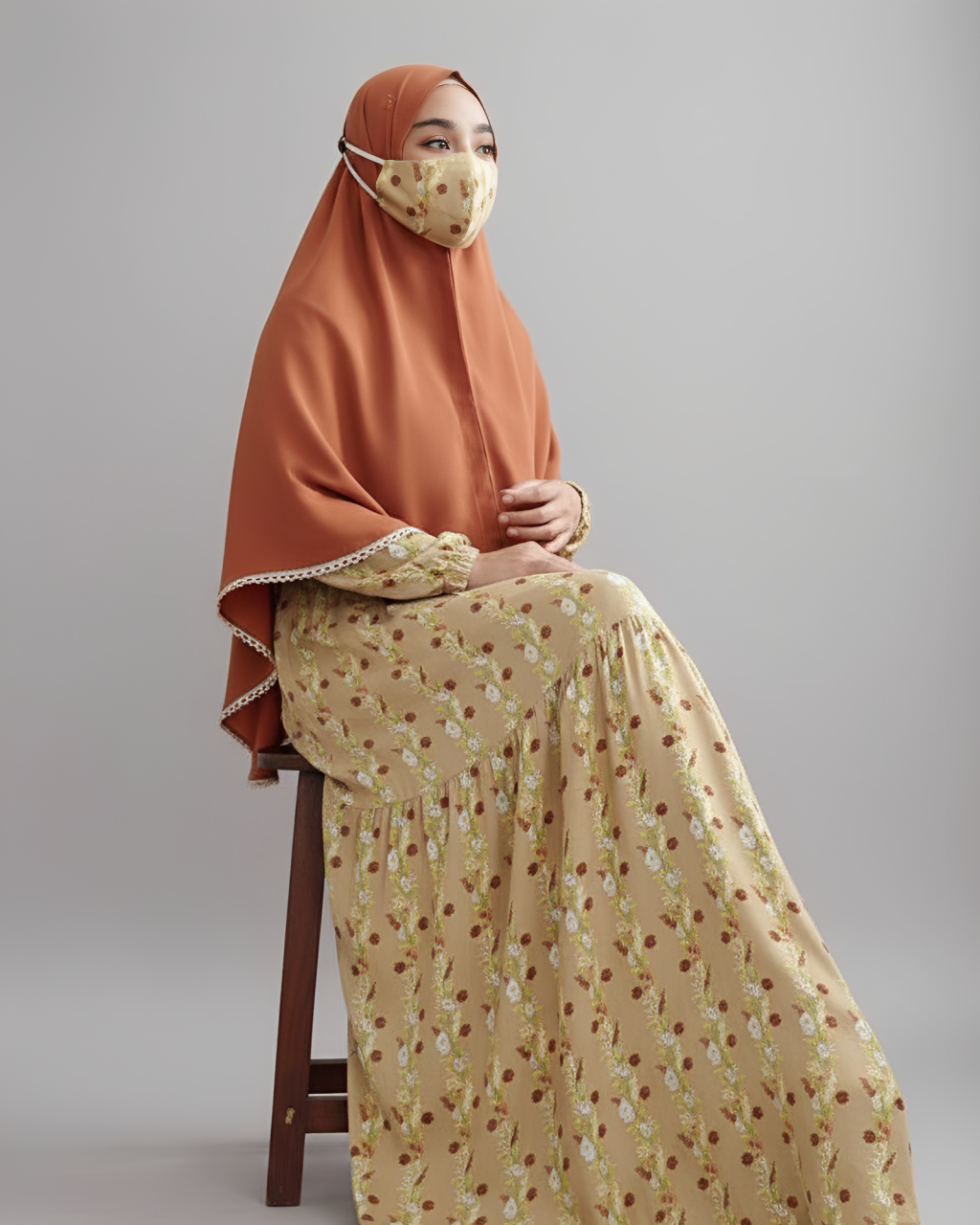 Abaya-Damen | Blumen-Chic