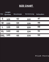 Qomees Alfatih sizechart hijabheela