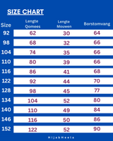 Qomeeskids alfatih sizechart hijabheela
