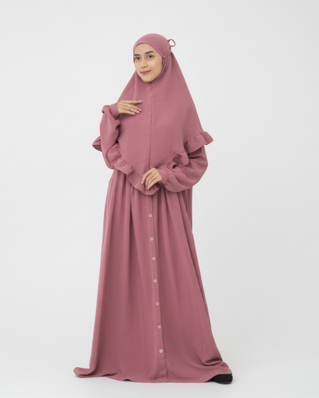 Abaya Komotini Old Rose hijabheela