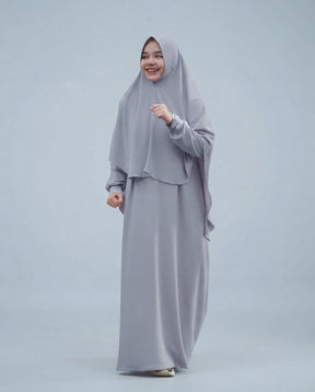 Khimar Dames – Jiyu Sport van Hijab Alila, productfoto 2. De afgebeelde abaya is niet inbegrepen.