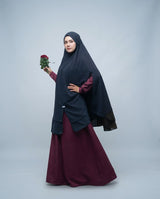 Khimar Dames – Khaliza van Hijab Heela, productfoto 1. De afgebeelde abaya is niet inbegrepen.