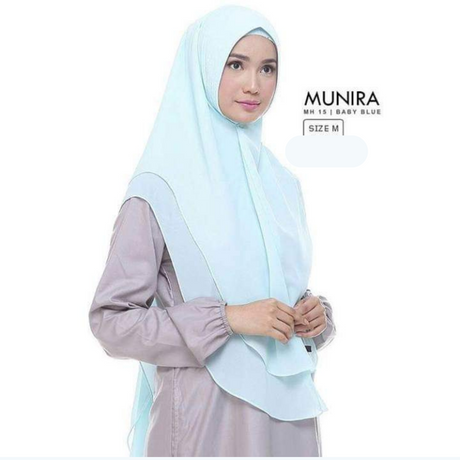Khimar dames – Samira van Munira, productfoto 9. De afgebeelde abaya is niet inbegrepen.