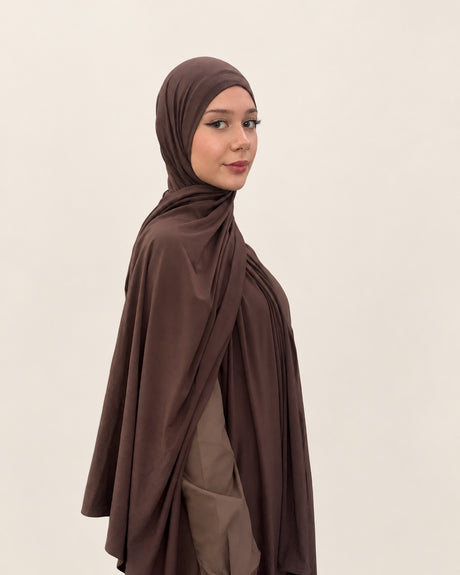Pasmina Instant Bella Jersey – mocca – Hijab Heela