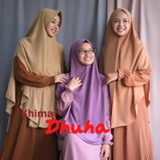 Khimar Dames – Khimar Dhuha – Met kapje van Hijab Alila, productfoto 1. De afgebeelde abaya is niet inbegrepen.