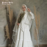 Khimar Dames – Khimar Lily – Met kapje van Hijab Alila, productfoto 4. De afgebeelde abaya is niet inbegrepen.