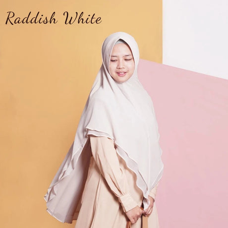 Khimar Dames – Khimar Lily – Met kapje van Hijab Alila, productfoto 5. De afgebeelde abaya is niet inbegrepen.