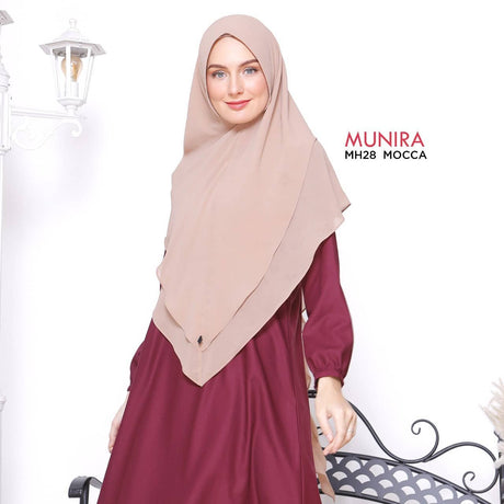 Khimar Dames – MH28 van Munira, productfoto 1. De afgebeelde abaya is niet inbegrepen.