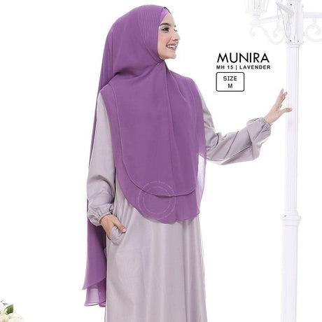 Khimar dames – Samira van Munira, productfoto 1. De afgebeelde abaya is niet inbegrepen.